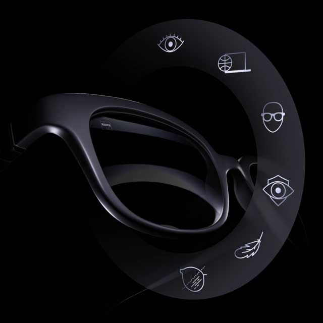 Illustration of a lens with its layers